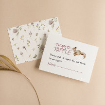 Woodland Wild Forest Squirrel Animal Diaper Raffle