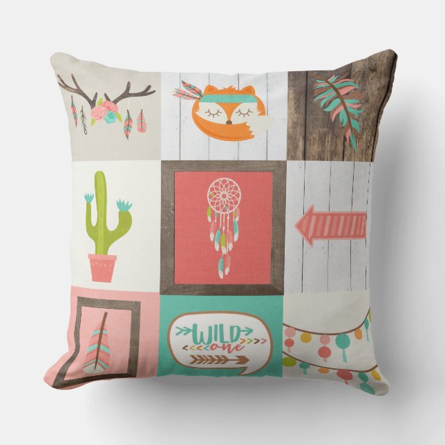WOODLAND - wild one Cushion (Front)