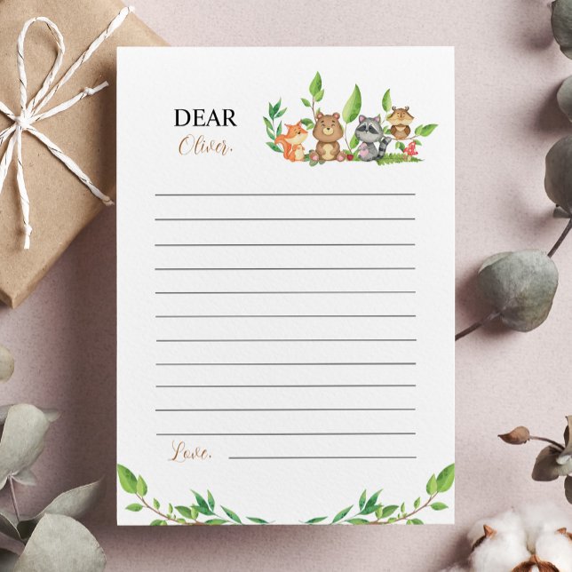 Woodland Wild One Note Time Capsule Card (Creator Uploaded)