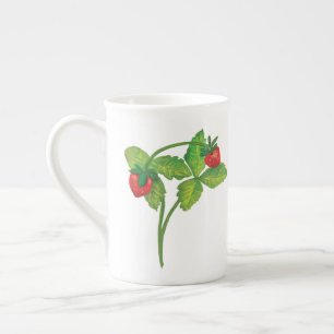 Woodland Wild Strawberry Fragaria vesca Bone China Mug