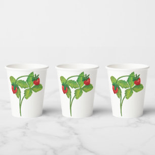 Woodland Wild Strawberry Fragaria vesca  Paper Cups