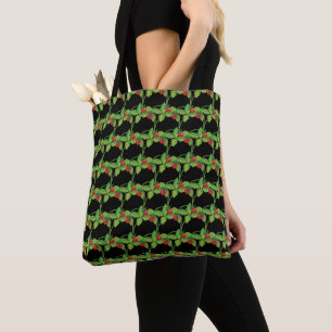 Woodland Wild Strawberry Fragaria vesca Pattern   Tote Bag