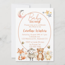 Woodland Wildlife Baby Shower  