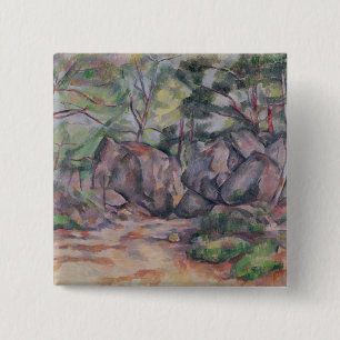 Woodland with Boulders, 1893 15 Cm Square Badge