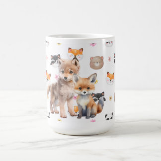 Woodland Wolf Fox Coffee Mug