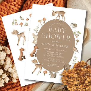 Woodland Wonder Baby Shower Invitation