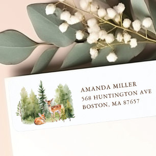 Woodland Wonder Deer Address Label