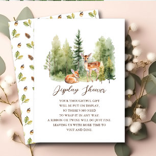 Woodland Wonder Deer Display Shower Enclosure Card