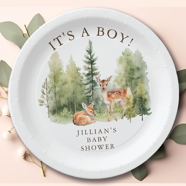 Woodland Wonder Deer  Paper Plate (Creator Uploaded)
