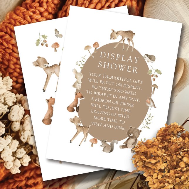 Woodland Wonder Display Shower Enclosure Card (Creator Uploaded)