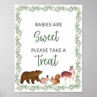 WoodlandBaby Shower Babies Are Sweet Sign