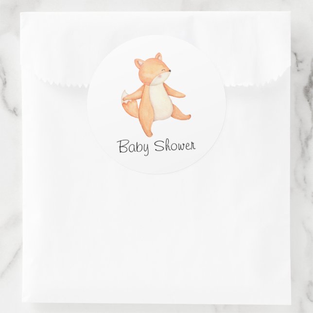 Woodlands Animals Dancing Forest Picnic Classic Round Sticker (Bag)