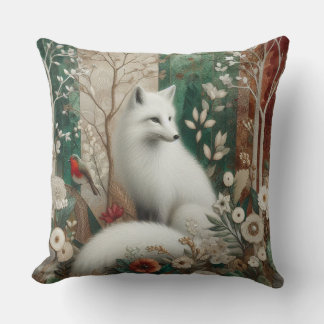 Woodlands Arctic Fox Decor Cushion