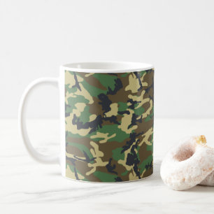 Woodlands Camouflage Outdoorsman Gift Coffee Mug