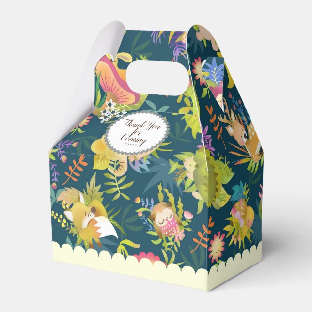Woodlands Dreamland Navy Blue Favour Box (Front Side)