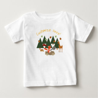 Woodlands forest animals birthday shirt