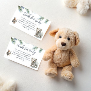 Woodlands forest cute baby animals book request enclosure card