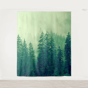 Woodlands Forest Trees Wall Mural Photo Backdrop Tapestry