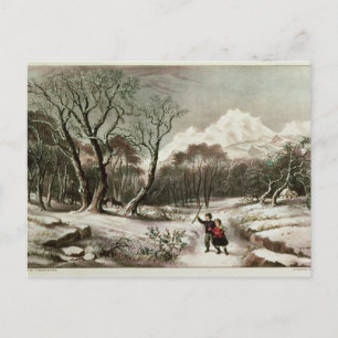 Woodlands in Winter Postcard
