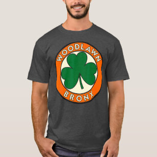 Woodlawn Bronx NY Irish Shamrock Vintage Road T-Shirt