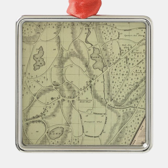 Woodlawn Cemetery Metal Tree Decoration (Front)