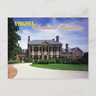 Woodlawn Plantation, Virginia Postcard