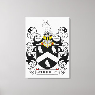 Woodley Family Crest Canvas Print