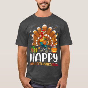Woodpecker Bird Halloween Christmas Happy Hallotha T-Shirt