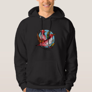 Woodpecker Bird Nature Red Pileated Woodpeckers Wo Hoodie