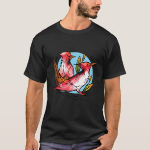 Woodpecker Bird Nature Red Pileated Woodpeckers Wo T-Shirt