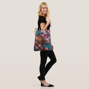 Woodpecker Bird Watching Viburnum   Tote Bag