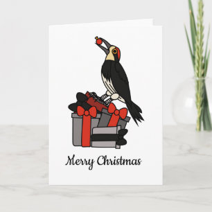 Woodpecker Christmas gifts Card
