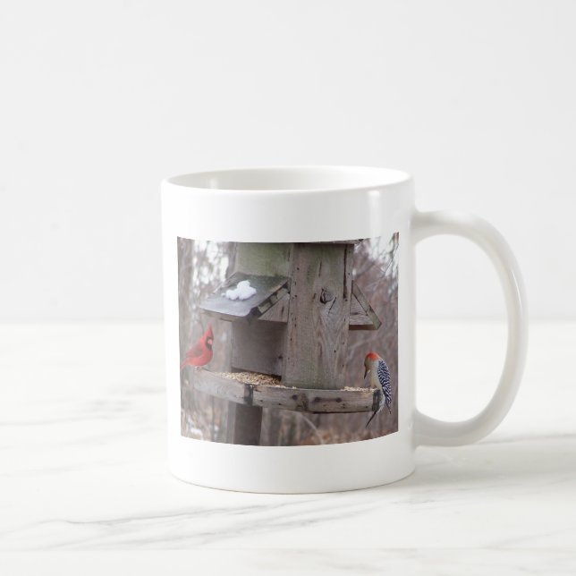 Woodpecker&Male Cardinal Coffee Mug (Right)