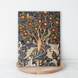 Woodpecker Tapestry Textile William Morris Postcard