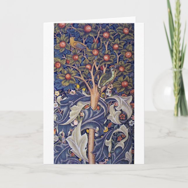 Woodpecker, William Morris Card (Front)