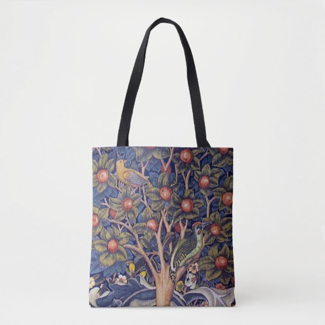 Woodpecker, William Morris Tote Bag (Front)
