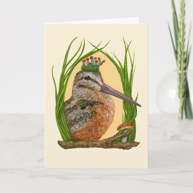 Woodrow the woodcock card (Front)