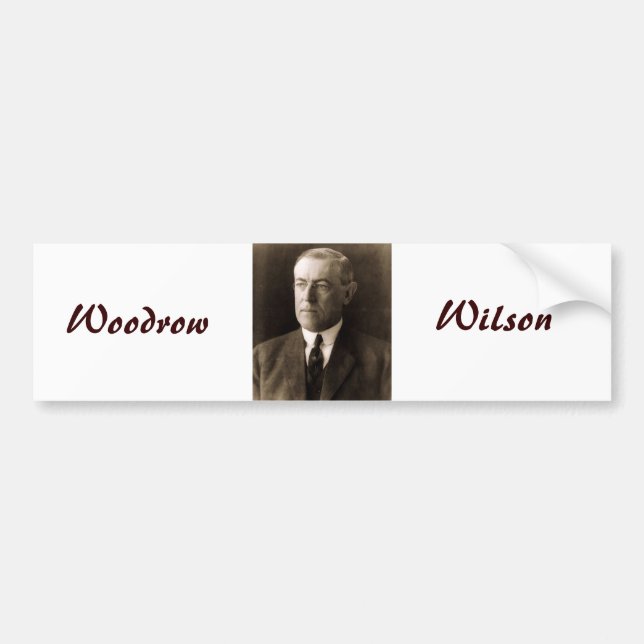 Woodrow Wilson Bumper Sticker (Front)
