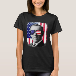 Woodrow Wilson Us Flag 4th Of July T-Shirt
