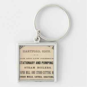 Woodruff and Beach Iron Works Key Ring