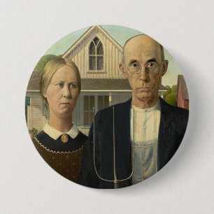 Wood's American Gothic 7.5 Cm Round Badge