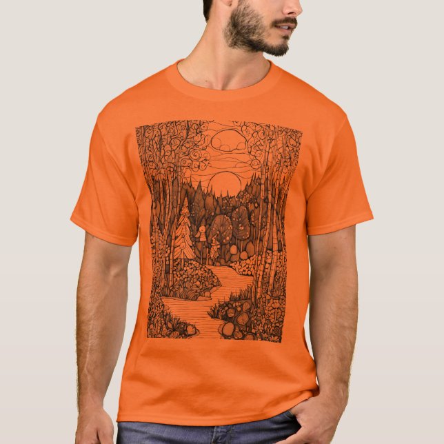 Woods forest nature  T-Shirt (Front)