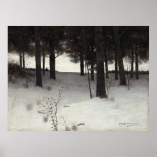 Woods in Winter - Charles W. Eaton Fine Art Poster