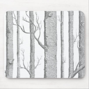 Woods Mouse Pad, Gray Pad