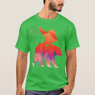 Woods Nature Fantasy Eagle Bear  T-Shirt