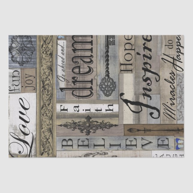 Woods of Inspiration Decoupage Tissue Paper (Front)