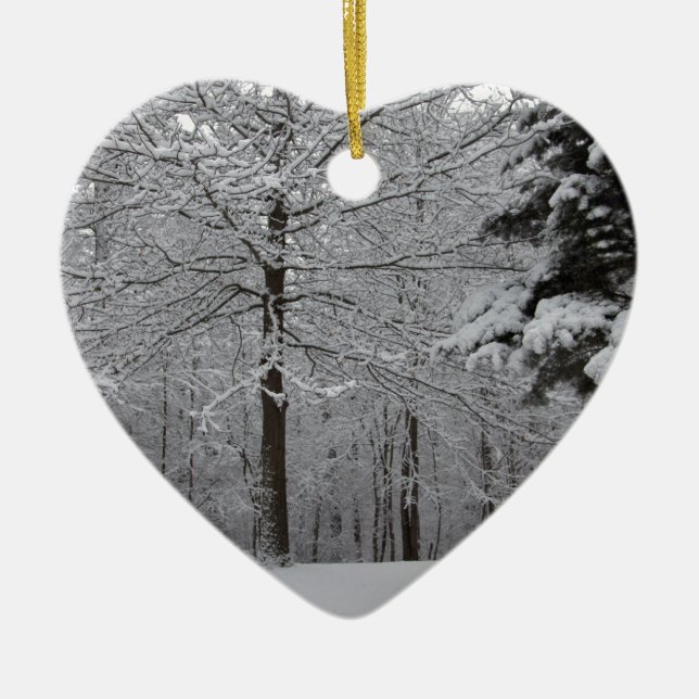 Woods View Ceramic Tree Decoration (Front)