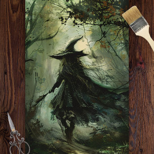 Woods Witch Halloween Decoupage Tissue Paper