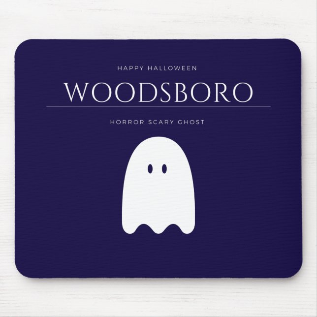 Woodsboro High School Scary Ghost Halloween Mouse Pad (Front)