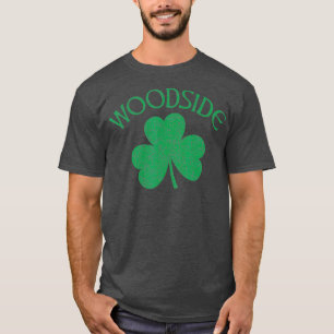 Woodside Queens NY Irish Shamrock Distressed T-Shirt